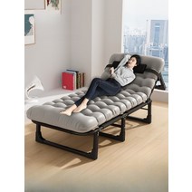 공간활용 침대 접이식 간이 폴딩 휴게실 사무실 이동식 원룸 손님용 보조, 23. [특폭 72CM 자유반전] 통기성 흑백체크