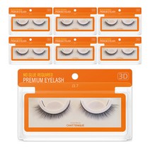 [ 9~12 mm ]샤뜨니끄 3D 속눈썹 7개세트 원터치 3초 속눈썹 4종 셀프연장 9~12 mm 7개세트, 7개(1세트), j3.7-11mm
