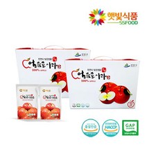 밀양 얼음골사과즙 생사과즙 50팩 2박스 (100팩), 5500ml, 2개