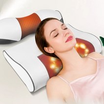 안마 베개 목 어깨 마사지 건강 스마트 날개뼈 통증, M3 어깨와 목 건강베개 뜸 클래식 화이트