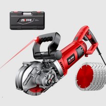 콘크리트 절단기 홈파기 고속 철근 컷팅기 도로 벽 시멘트 바닥 커터 공사 석재 공구리, 8280W (톱날5개 + 레이저)