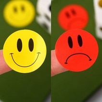 스마일 선생님 칭찬 스티커 1롤 학원스티커 학습스티커 칭찬스티커 ehsqn9887*794210411pa, 슬픈얼굴(b)