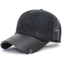 베이직엠 남성 여성 겨울 야구모자 볼캡 크랙 Trapper 피어싱