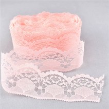페브릭장식아프리카 레이스 패브릭 테이프 40MM diy 바느질 액세서리 자수 그물 작업 웨딩 보우 장식 10, 12 Shell Pink