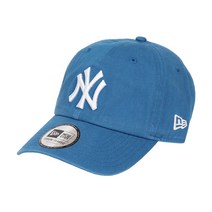 뉴 엘라 NEW ERA 캡 남성 여성 CASUAL CLASSIC MLB 메이저 리그 모자 뉴욕 양키스 유니섹스 블루 × 화이트 []