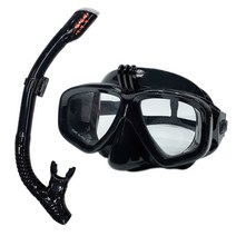 스킨스쿠버장비 전문 수중 다이빙 마스크 스쿠버 다이빙 고글은 gopro 소형 스포츠 카메라 전체 건조 다이빙 안경에 적합합니다., 모두 검은 색
