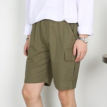 제로스어패럴 냉장고 고급린넨 카고 반바지 M~3XL 빅사이즈 8컬러
