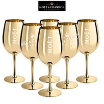 Moet & Chandon 모엣 &샹동 샴페인 글라스 6개세트(메탈골드), 6개