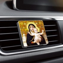 차량방향제 천연 자연향기 성화 액자 명품 감성디퓨저, 빙향-Le Christ Jaune