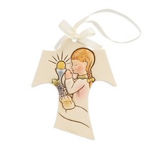 요셉성물 타우 첫영성체 소녀 벽걸이 십자가 천주교 성물