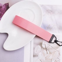 단색 무지 기본 컬러 리본 스트랩 키링 키체인 가방 고리 열쇠고리 키홀더 DIY 만들기 제작 데코 꾸미기 자수 이니셜 새기기 분홍색 핑크, 레드