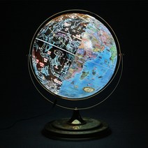 맵소프트 30cm 데스크 타임 조명 별자리 지구본 360도 회전 세계시차 학습용, 6번_30cm 키즈 별자리 데스크 타임 지구본