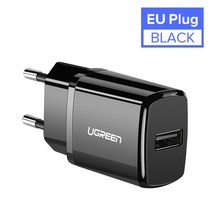 ugreen 5v 2.1a usb 충전기 iphone x 8 7 ipad 빠른 벽 충전기 eu 어댑터 for samsung s9 mi 8 mobile phone, 협력사, 검은 색