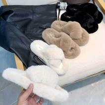 여자 슬리퍼 털실내화 거실 사무실 실내화 인조퍼 겨