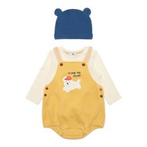 [블루독베이비8] FW23 도기포인트바디수트 HJ 43A1360407 (BLUEDOG BABY 유아 출산 백일 선물 도트 강아지
