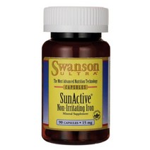 스완슨 Swanson 울트라 선액티브 넌-이리테이팅 철분 15mg 캡슐, 90개입 × 1개