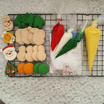 수제마카롱 크리스마스마카롱만들기세트 마카롱 꼬끄 마카롱 밀키트 DIY 오븐없이 집에서 마카롱만들기 세트 아이들과 마카롱만들기, 크림치즈맛