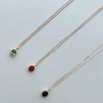14k 젬스톤 목걸이