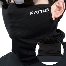 카투스 엑스8 뒷면메쉬 폴리 여름 냉감 골프스킨 멀티스카프 파크골프, 블랙