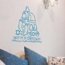 [바보사랑] 포인트스티커-잇츠크리스마스 (완제품A) 그래픽 데코, 선택1:블랙
