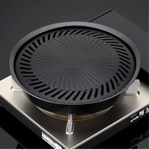 버너용 세척가능 삽겹살 원형 불판 야외준비물 바비큐그릴 캠핑취사용품 가족여행