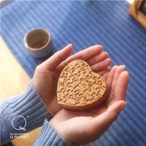 하트 나무 반려견 수목장 유골함 강아지 고양이 화분장 메모리얼 스톤 보관함 장례 용품, A 라이트 우드