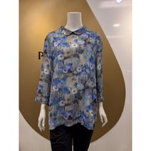 포라리 [포라리] 둥근 카라 인견 블라우스 L225090 블루(BL) 2001구로점