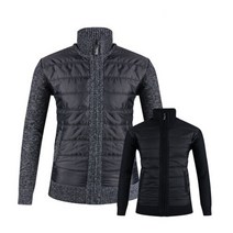 럭스 골프 패딩 믹스매치 풀집업 니트 점퍼 PR20W807