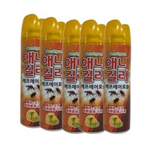 (주)삼현제약 애니킬라 에프에어로솔 파리 모기 바퀴 제거 스프레이 400ml(레몬향), 10개