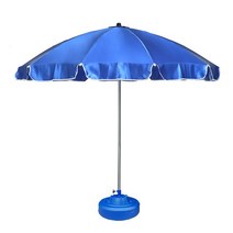 지름 2200mm 높이 2330mm 국산 1단 파라솔, 쿠쿠 혼합색_회색물통포함