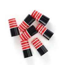 써클 디자인 골프 롱 소켓 페럴 페룰 피팅 10개 묶음, 레드