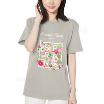 아이엠스톡 110-3XL 뷰티플 플라워 14 한국 korea 남여공용 티셔츠