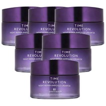 Missha (미샤) Missha 타임 레볼루션 나이트 리페어 앰플 크림 5x 50ml(1.69fl oz), 6개