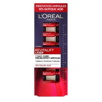 L’Oreal 로레알 파리스 글리코산 세럼 앰플 1ml 7개입 Peeling 10 Percent Glycolic Acid Serum Ampoules