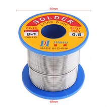 솔더 와이어 0.5/0.6/0.8/1.2mm 300g 63/37 B-1 주석 전기 납땜 인두용 2.0% 플럭스가있는 깨끗한 로진 코, 02 0.6mm 300g