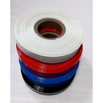 PVC수축필름 열수축튜브 18650배터리 부스바(50mm) 10M기본, 빨강