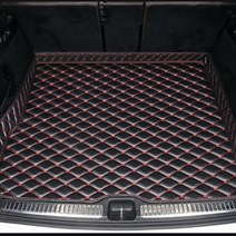 트렁크 매트 토레스 bmw 테슬라 XWSN-PU 가죽 커스텀 자동차 트렁크 매트 아우디 A6 2005-2011 2012-2018, 01 Black Red_01 A6 2005-2011