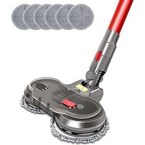 Ancocs 회전 걸레 헤드 대응 다이슨 진공 청소기 무선 V7 V8 V10 V11 V15 진공 청소기 헤드 바닥 와이퍼 자주식 건습 양용 전동 걸레 헤드 무선 진공 청소기 헤드 수건 6장 포함 [한국어 사용 설명서]