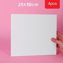 그림 유화용 코튼 캔버스 패널 아크릴 페인트 3mm 두께 빈 패드 보드 아티스트 미술 용품, [05] 25x30cm 4pcs