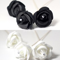 큐빅 플라워 디퓨저 스틱 인테리어 꽃 장식, 블랙