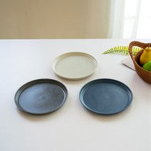킨토 포그 플레이트 20cm- 화이트 그레이 블루