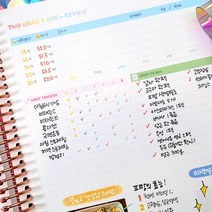 맘대로 DIY 체인저블 다이어트 플래너 내지(코일선택) 실버코일