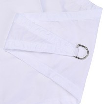 차양막 어닝 천갈이 야외 테이블 빗물막이 캐노피 간판 수동 캠핑 방수 삼각형 그늘 항해, 하얀, 3.6x3.6x3.6m