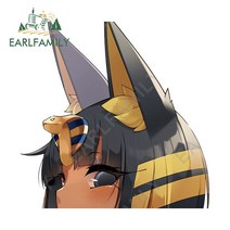 EARLFAMILY 13cm x Ankha 자동차 스티커 성격 비닐 데칼 방수 크리 에이 티브 서핑 보드 헬멧 장식 용품, 03 YT-179623