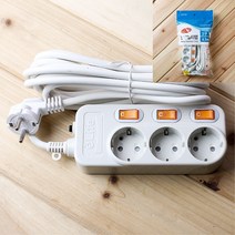 4.5M 3구 안전 멀티탭 개별스위치 멀티탭10M 1구멀티탭 2평방꾸미기 10구멀티탭 컬러멀티탭 멀티탭박스 멀티탭추천 책상선정리 멀티탭3구