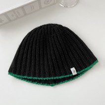 우드피카 라인 니트 버킷햇 벙거지