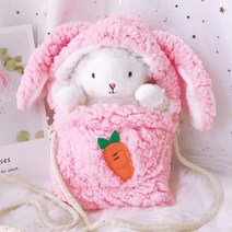 PKTOYS DIY 소녀심 행운 예쁘다 귀여운 오가닉 양 인형 옷 애착 알파카 동물 가족 선물 Y24, 핑크 테이프 램, 17cm (원래 선물 상자 선물 가방)