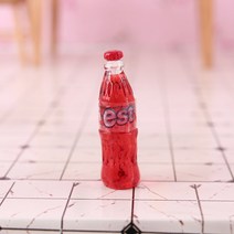 10PCS 미니어처 플레이 음료 에이드 모델 ob11 미니 가구 12부 bjd 장면 dollhouse 시뮬레이션 소품, 빨간 수박 맛 거품 물