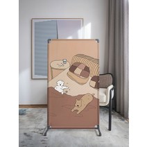 칸막이 파티션 가벽 인테리어 패브릭 천 가림막, 바이올렛120x180