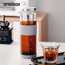 ONEISALL 커피냉각주전자 커피포트 커피드립세트 핸드드립커피 장치 1개, 커피포트+컵 1개